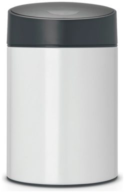 Brabantia - 5 Litre Slide Bin - Black and White